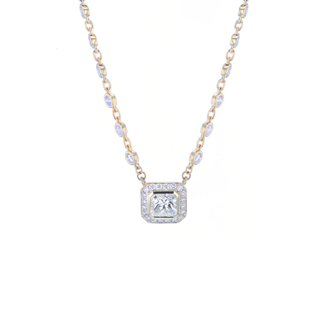 Diamond Halo Necklace