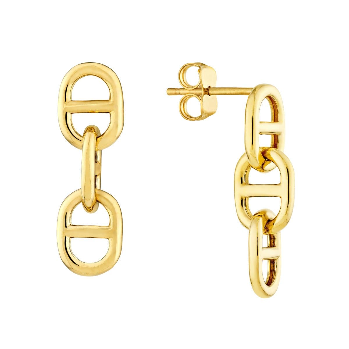 Dangle Link Stud Earrings