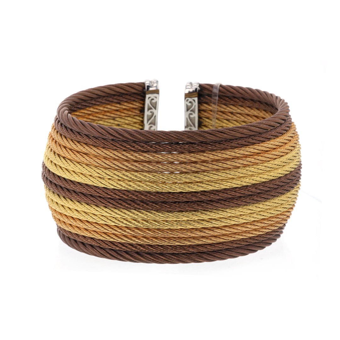 14 Row Cuff Cable Bracelet