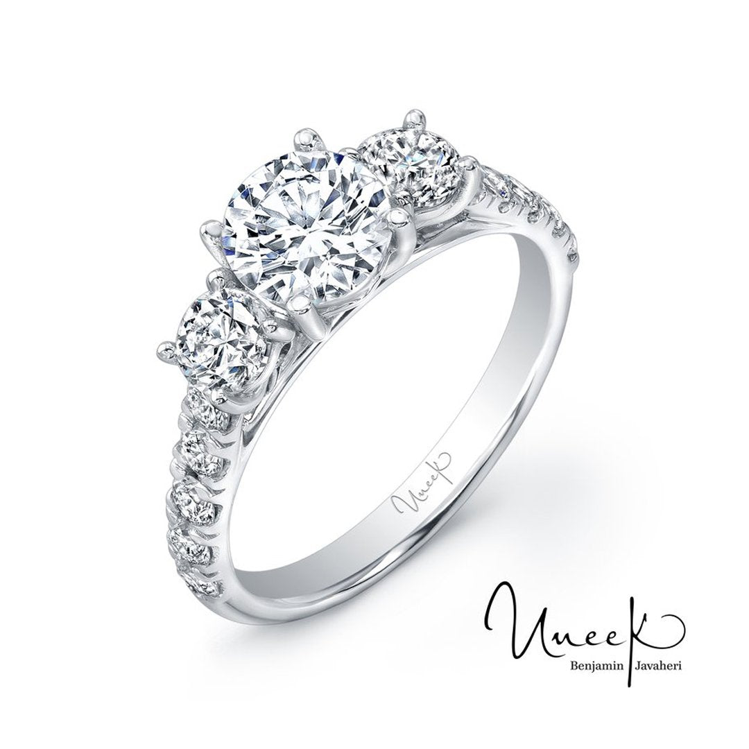 0.62 ctw Diamond Three-Stone Engagement Ring