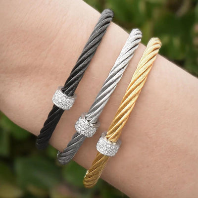 0.13 ctw Diamond Bangle Bracelet