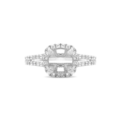 0.51 ctw Diamond Halo Engagement Ring