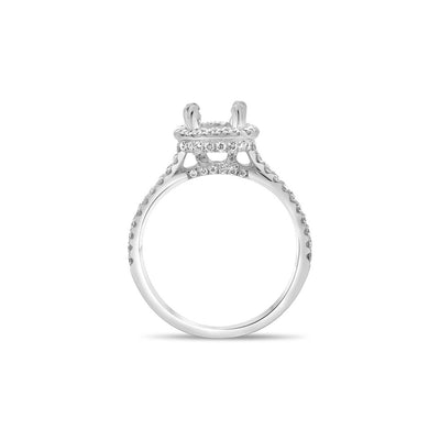 0.51 ctw Diamond Halo Engagement Ring
