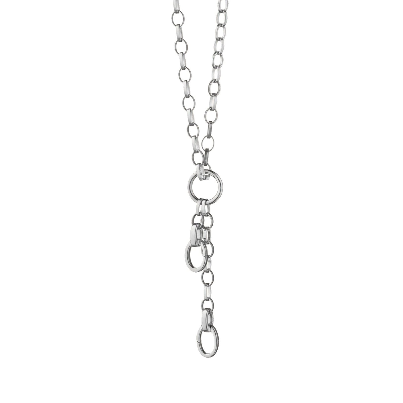 Large Silver Belcher Enhancer Chain Necklace