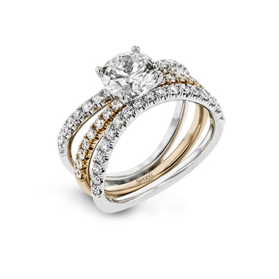 0.81 ctw Diamond Solitaire Engagement Ring Set