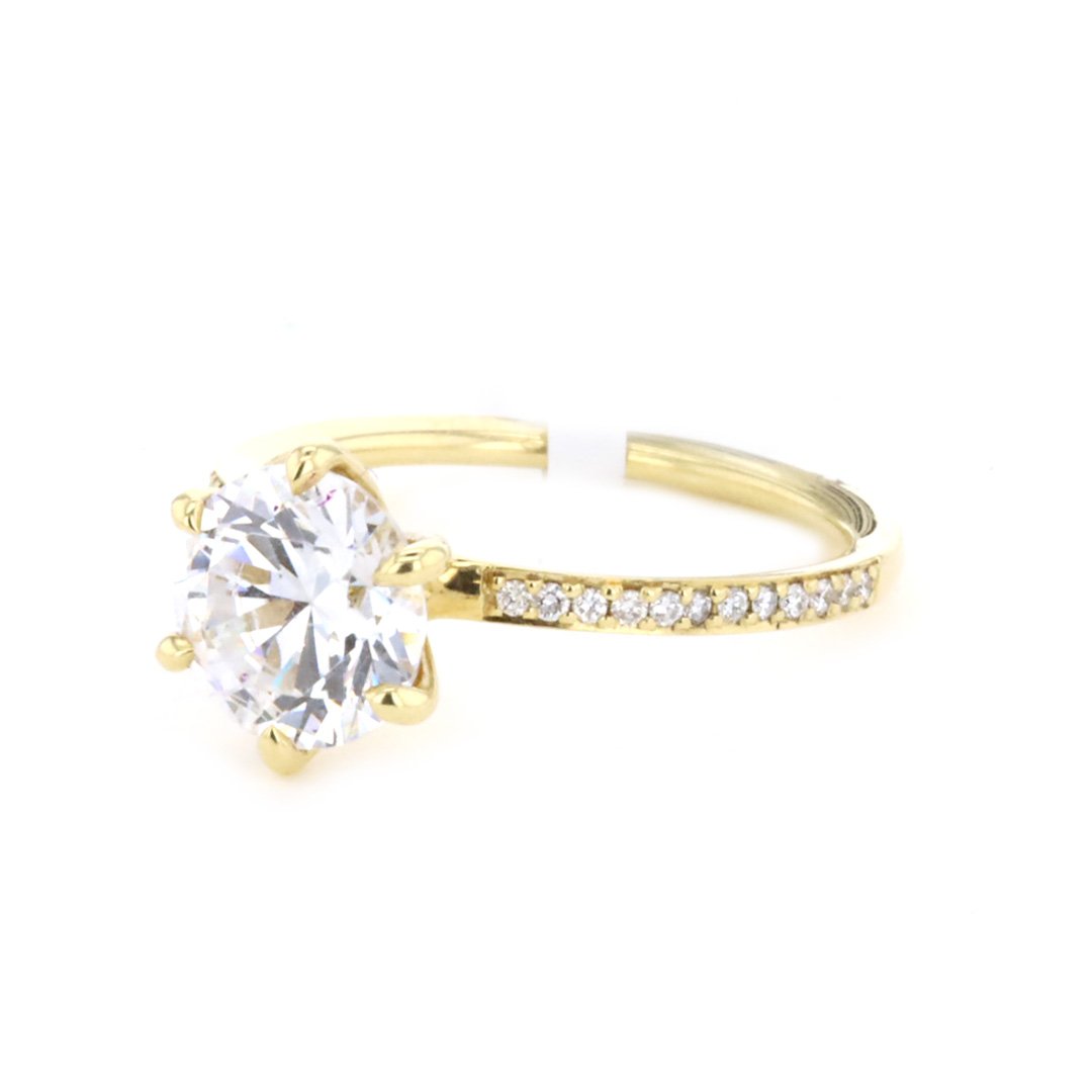 0.12 ctw Diamond Solitaire Engagement Ring
