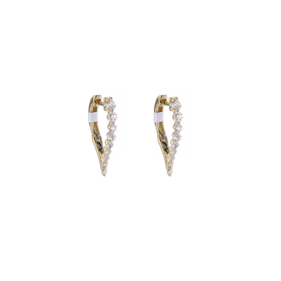 0.50 ctw Diamond Hoop Earrings