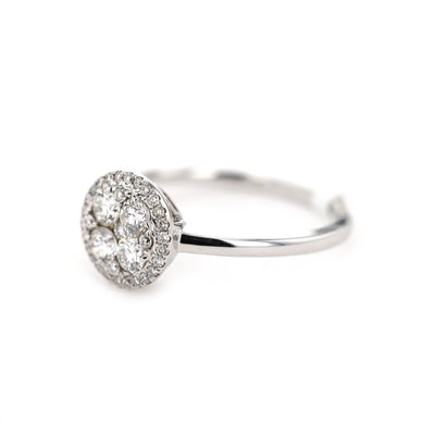 0.50 ctw Diamond Halo Ring