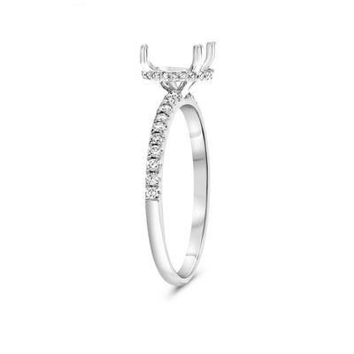 0.22 ctw Diamond Hidden Halo Engagement Ring