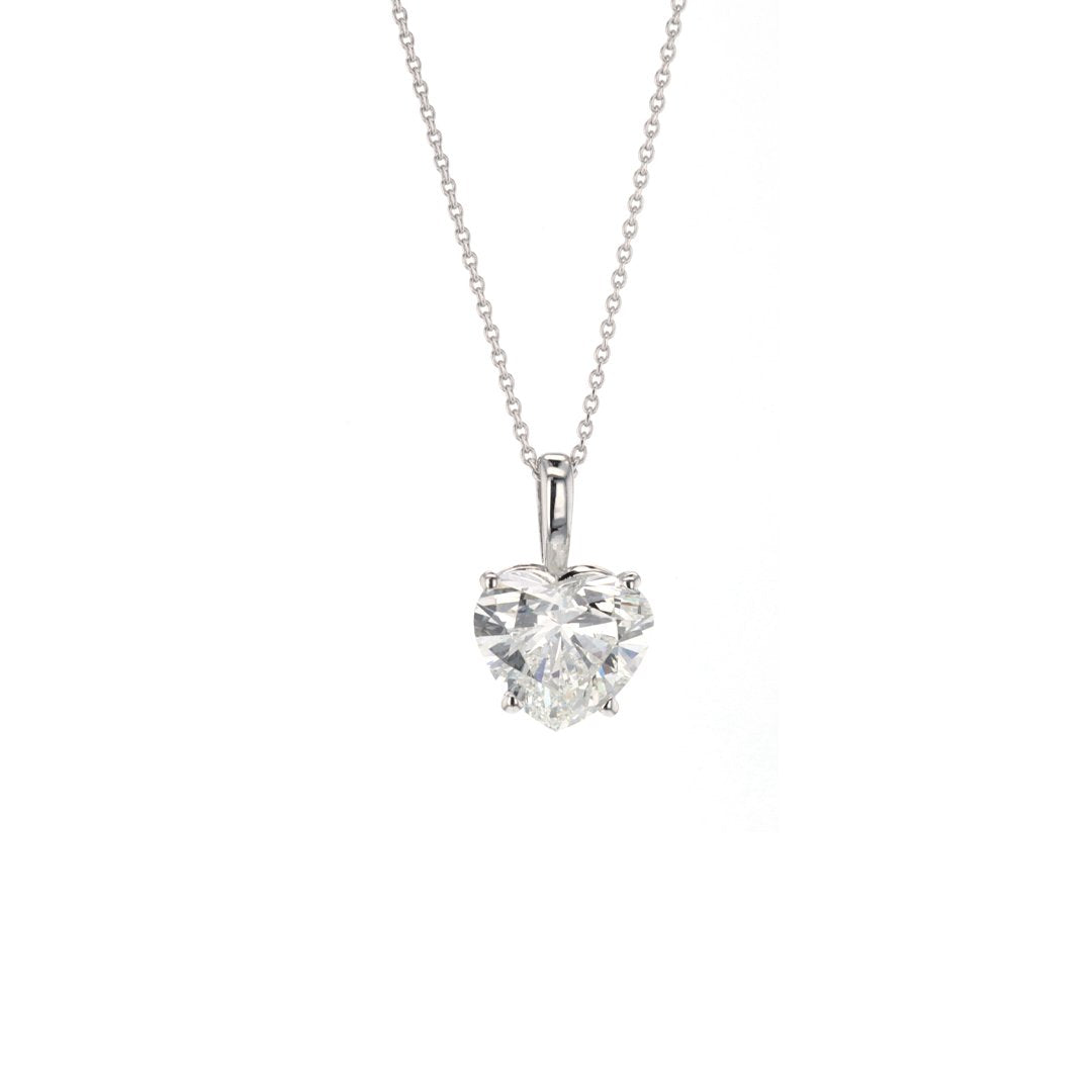 2.78 ct Lab-Grown Diamond Heart Pendant