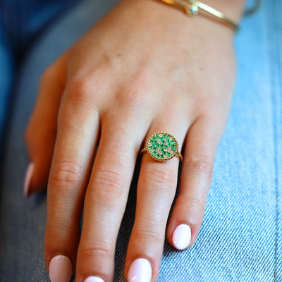 Emerald & Diamond Ring