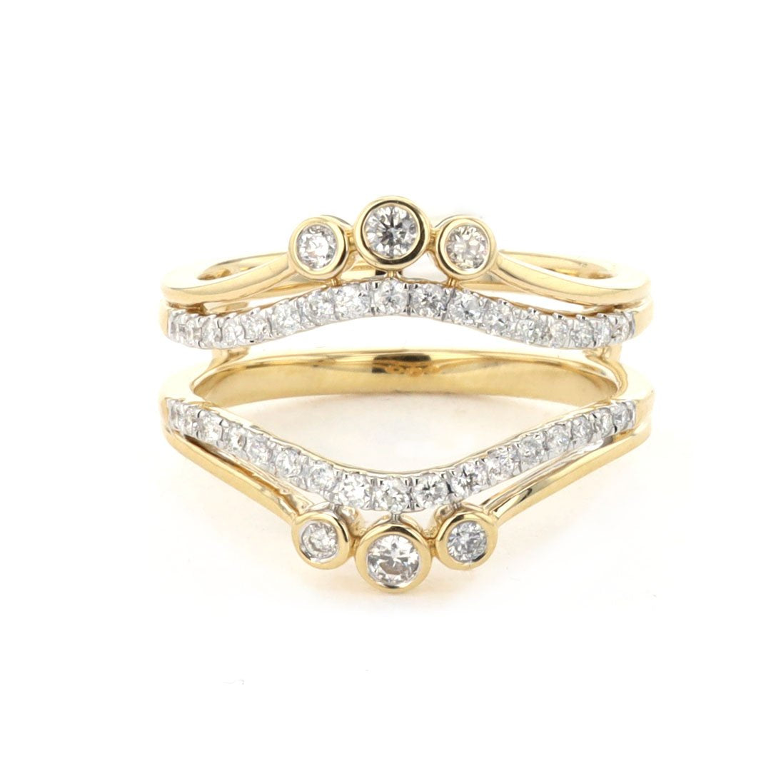 0.47 ctw Diamond Guard band