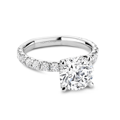 0.78 ctw Diamond Hidden Halo Engagement Ring