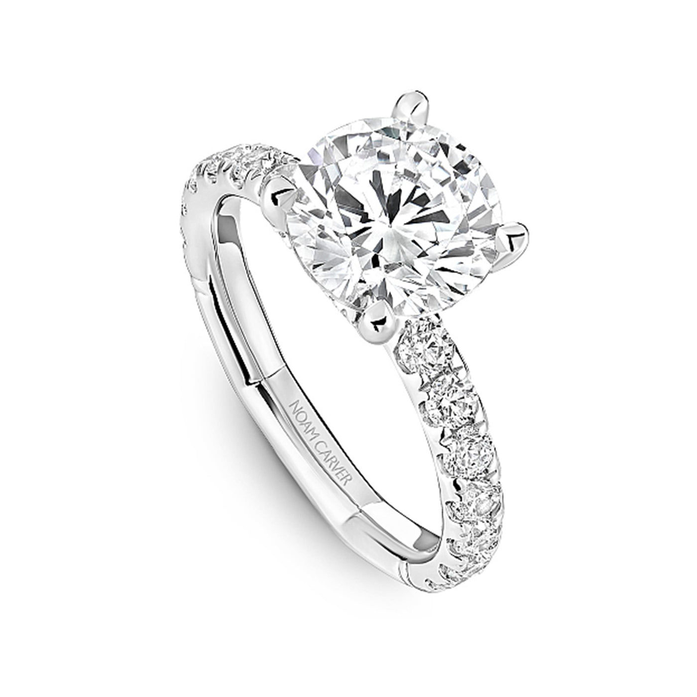 0.78 ctw Diamond Hidden Halo Engagement Ring