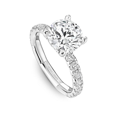 0.78 ctw Diamond Hidden Halo Engagement Ring