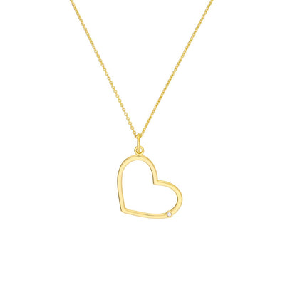 Diamond Open Heart Pendant