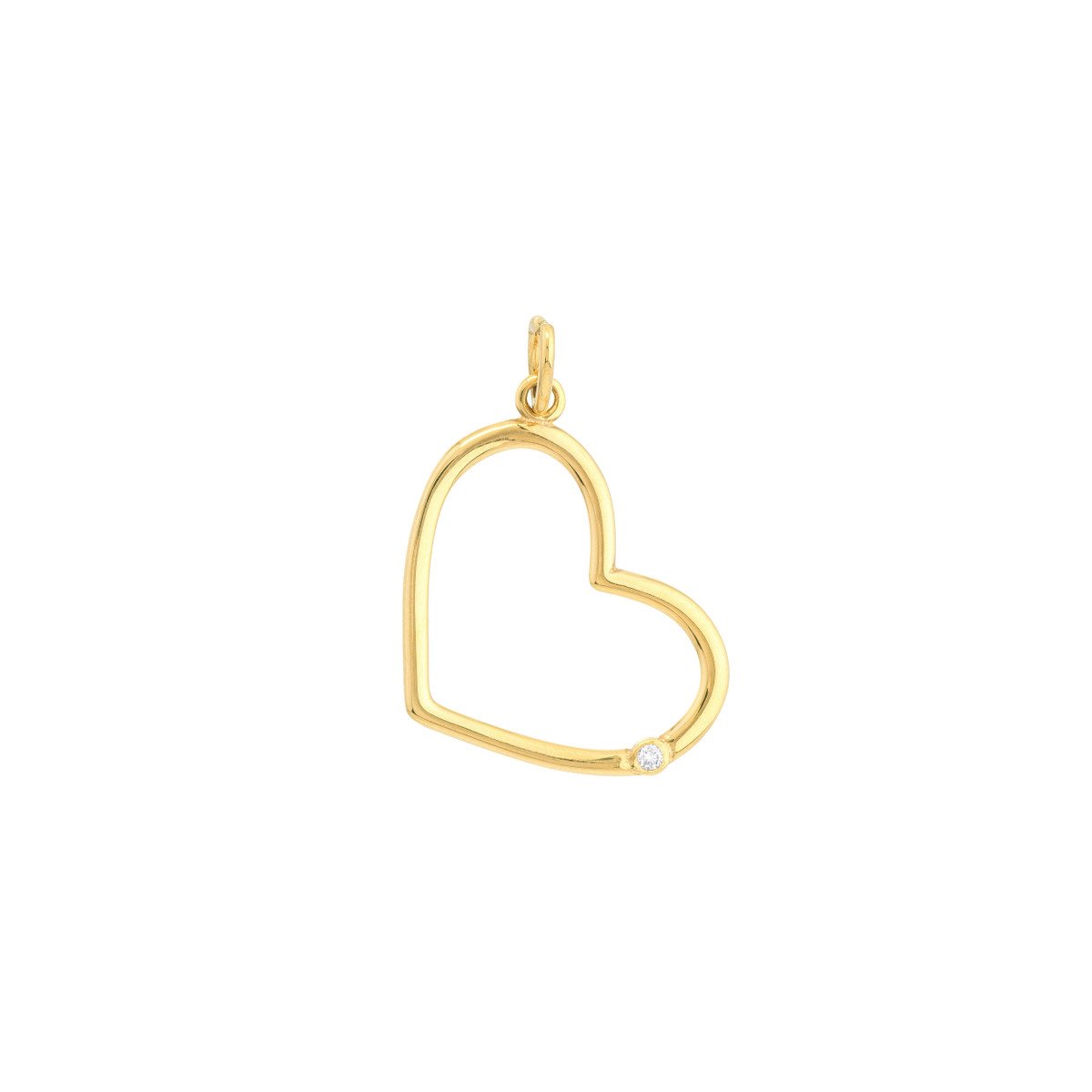 Diamond Open Heart Pendant