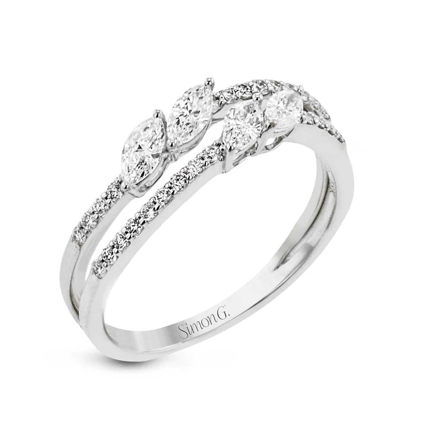 0.54 ctw Diamond 2-Row Band