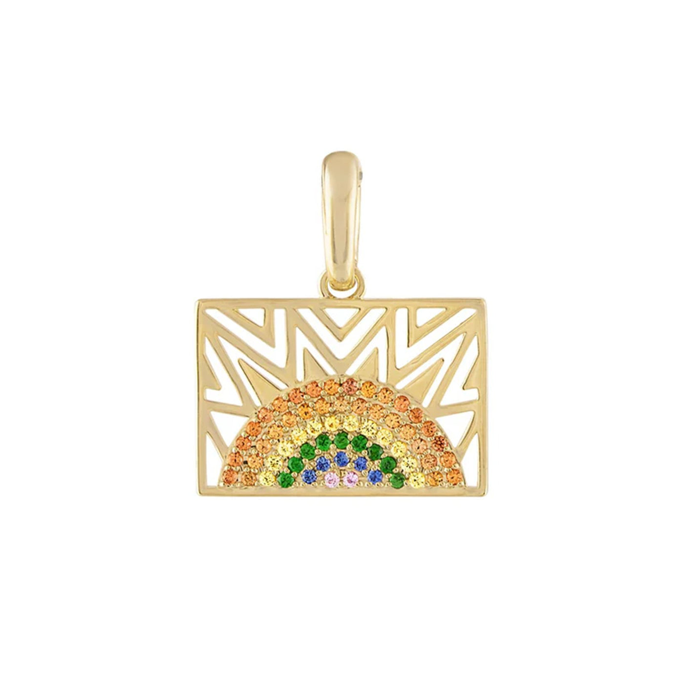 Here Comes the Sun Sapphire Pendant