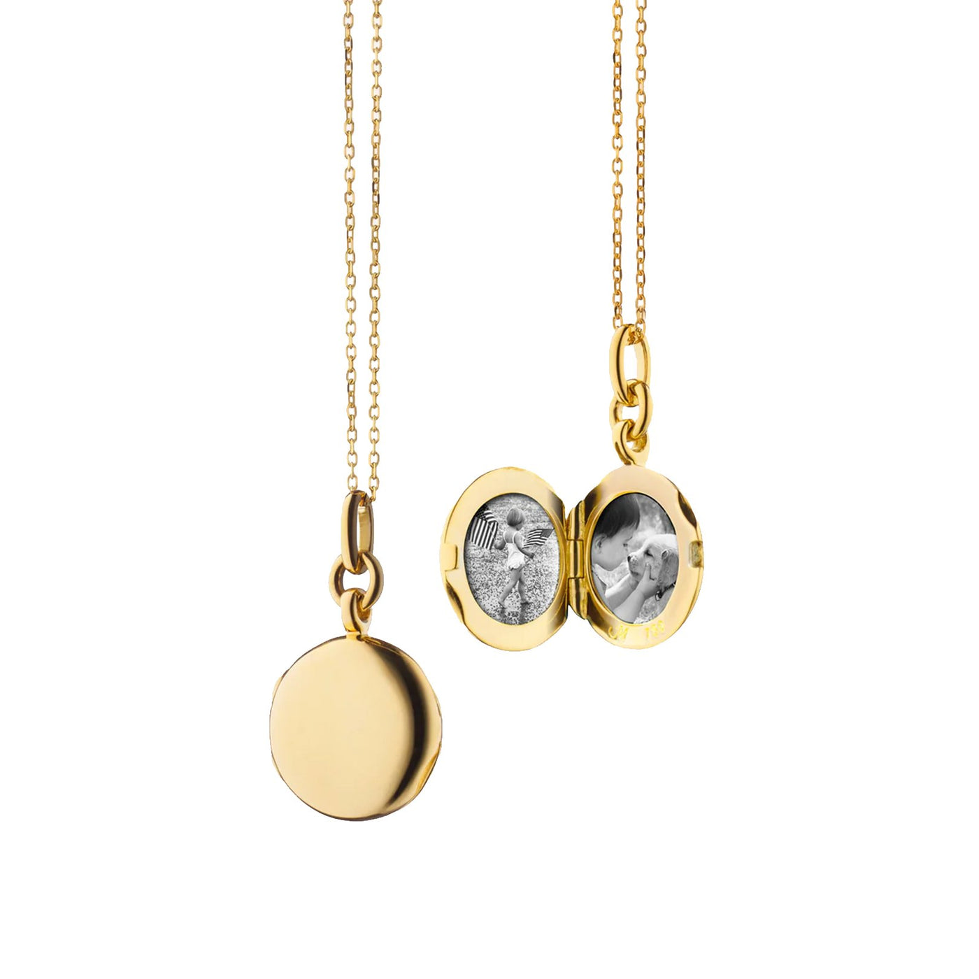 Round Nan Locket Necklace