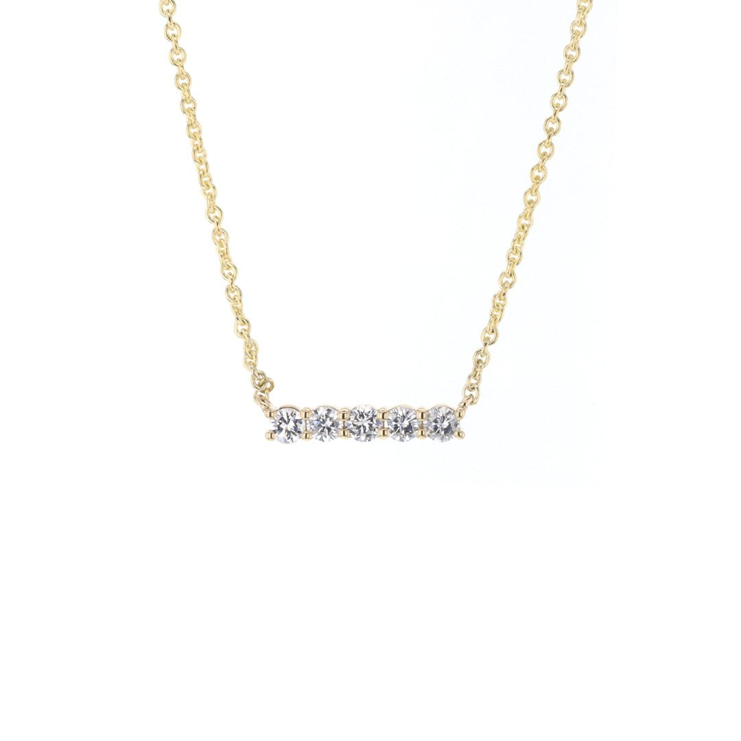 18" 0.49 ctw Diamond Bar Necklace