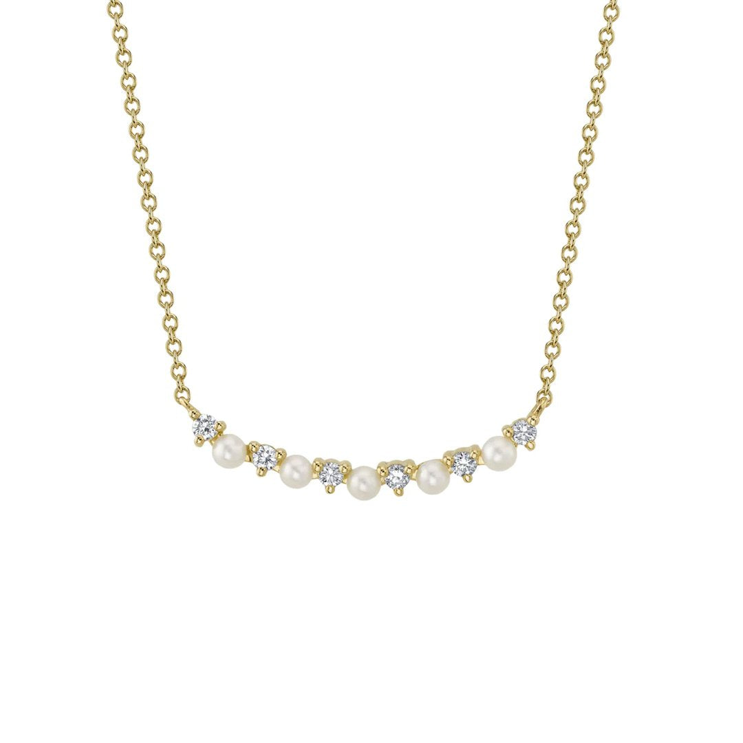 Pearl & Diamond Necklace