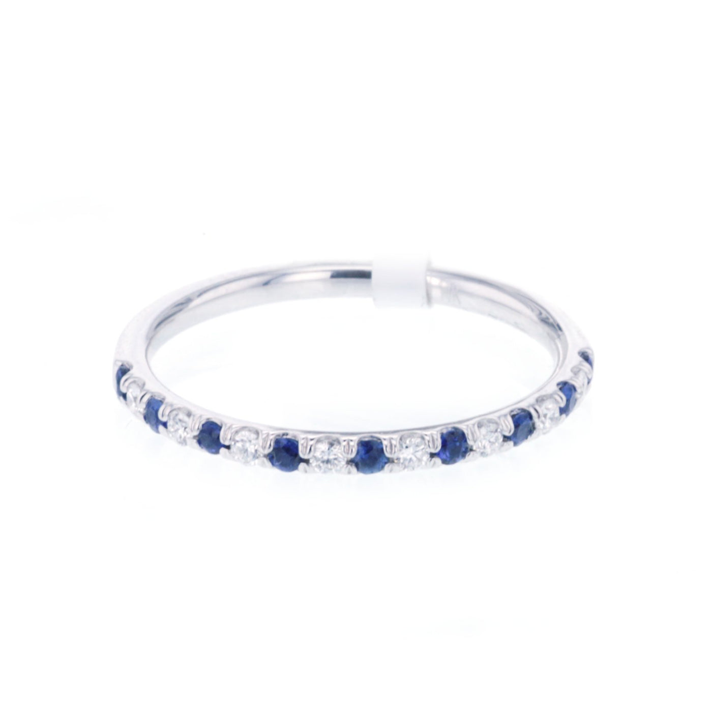 Blue Sapphire & Diamond Band