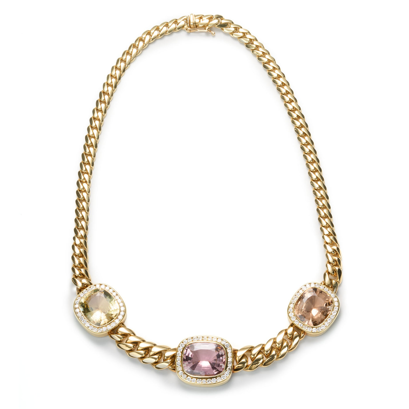 Tourmaline & Diamond Necklace