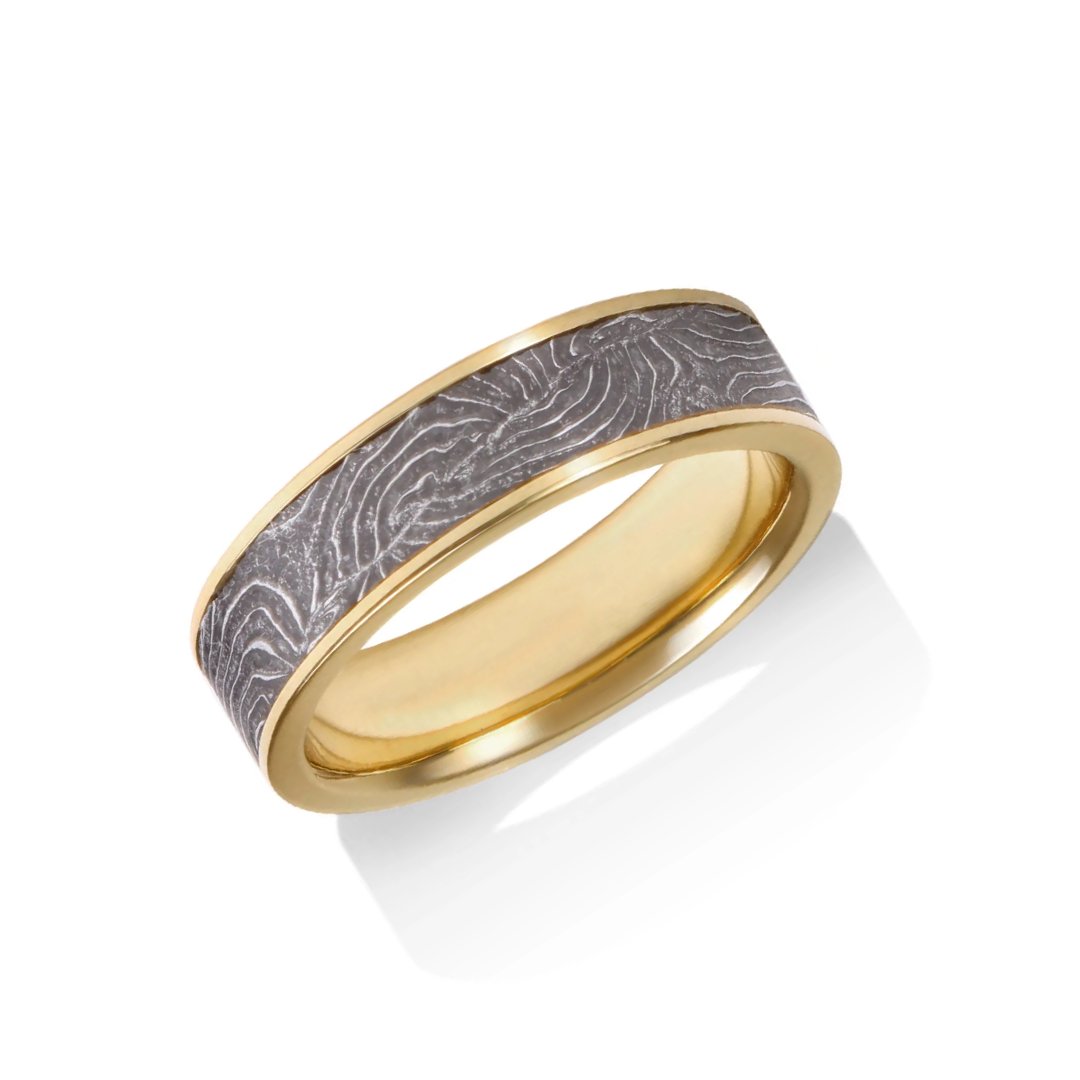 6MM Damascus Steel Band