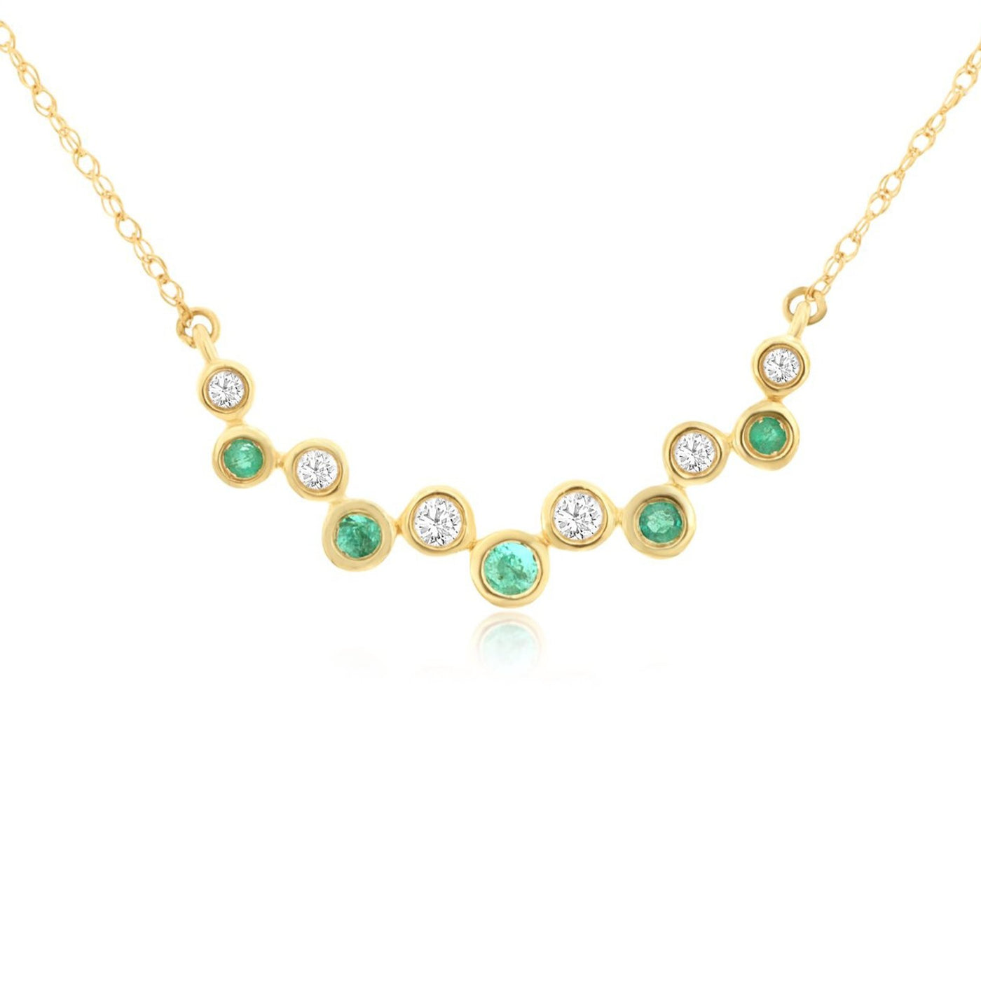 Emerald & Diamond Necklace