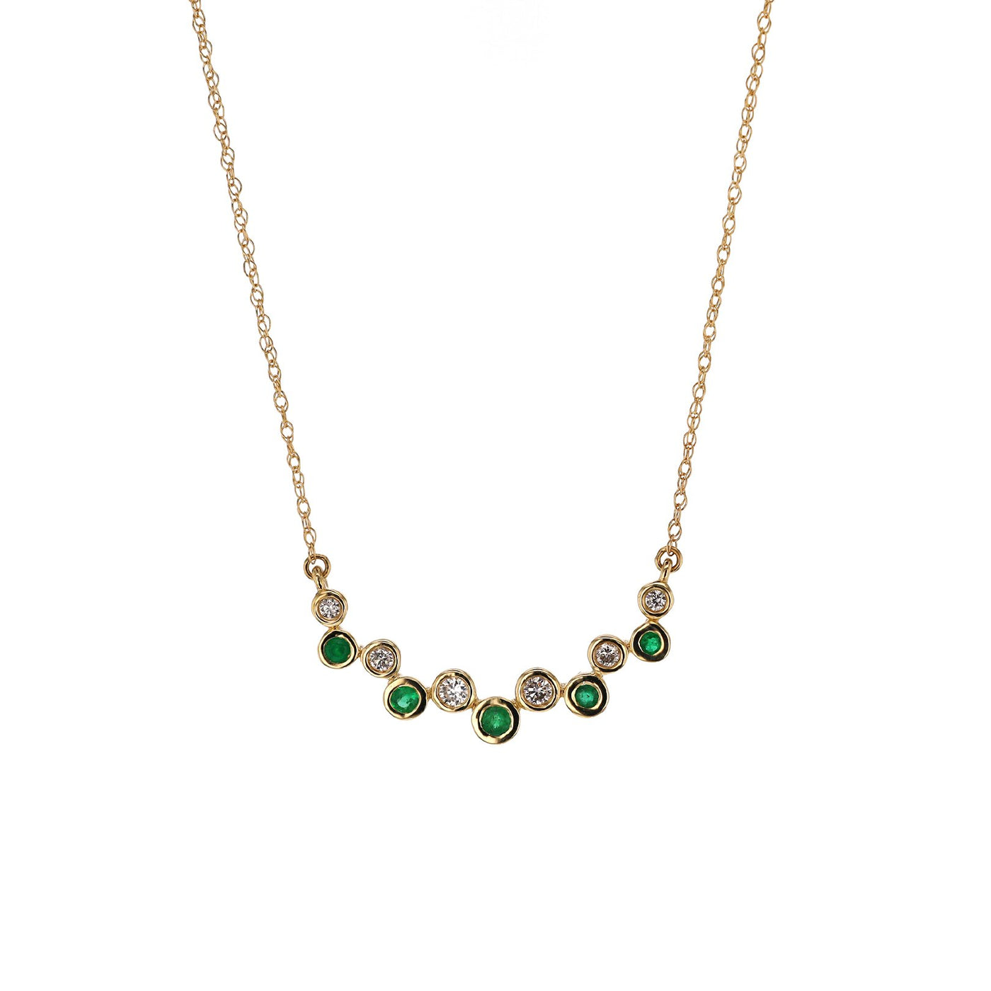 Emerald & Diamond Necklace