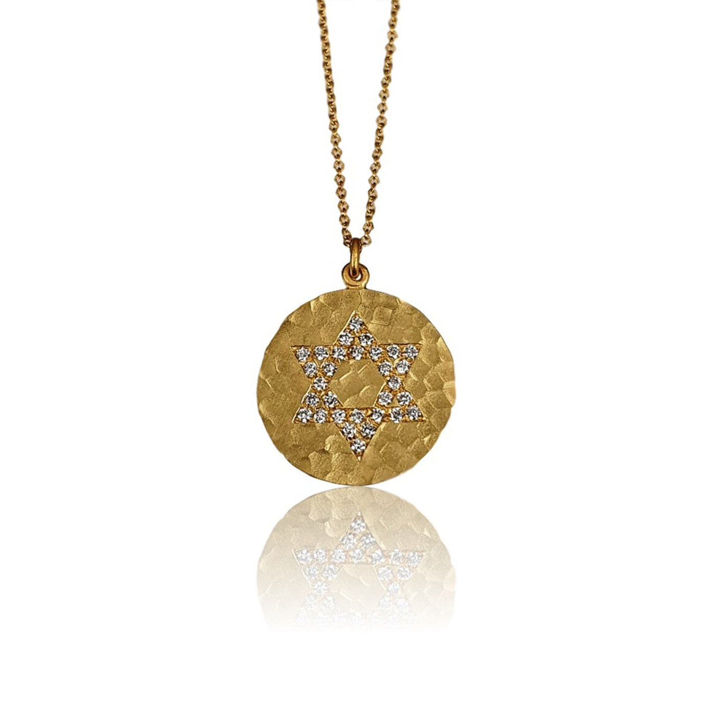 0.30 ctw Diamond Star of David Pendant Necklace