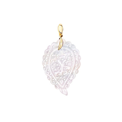 Mother of Pearl Leaf Pendant