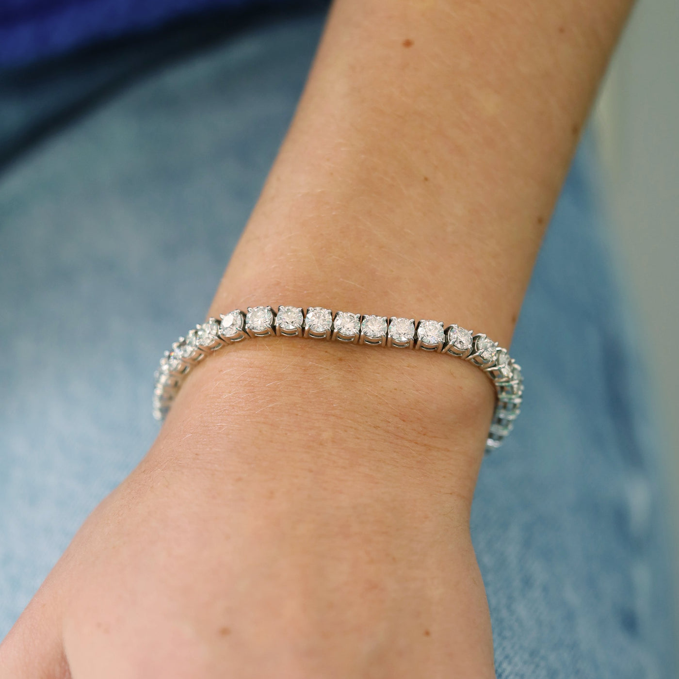 14.34 ctw Diamond Tennis Bracelet