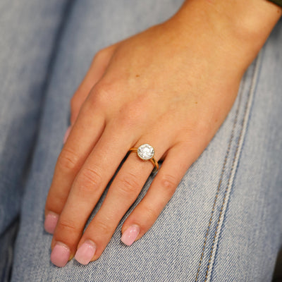 Bezel Solitaire Engagement Ring