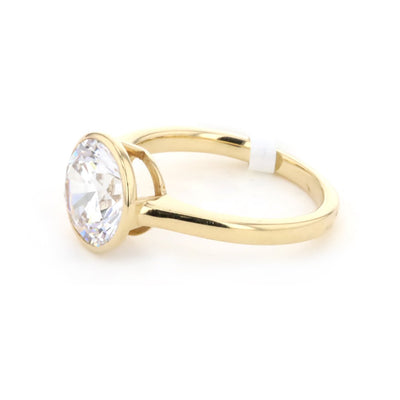 Bezel Solitaire Engagement Ring