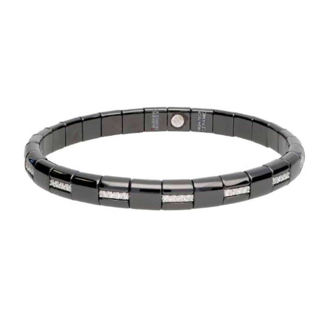 0.53 ctw Diamond Stretch Ceramic Bracelet