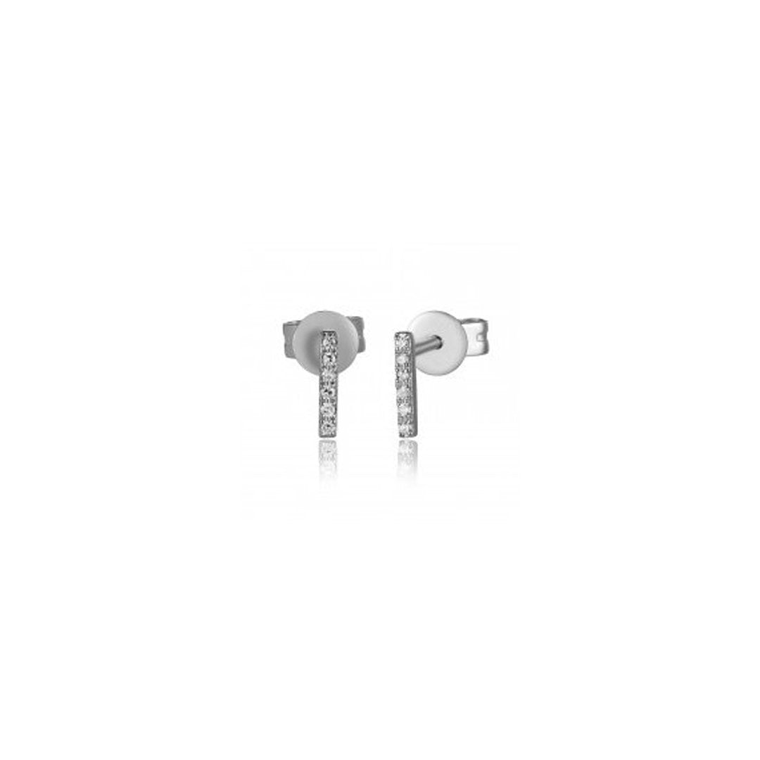 0.04 ctw Diamond Bar Earrings