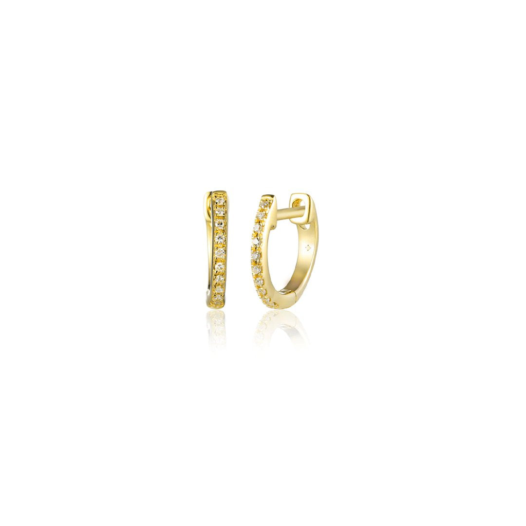 0.06 ctw Diamond Huggie Earrings