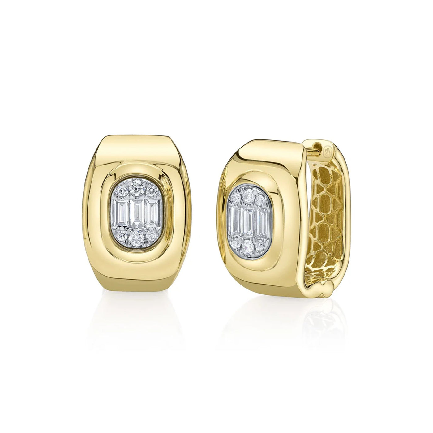 0.40 ctw Diamond Hoop Earrings