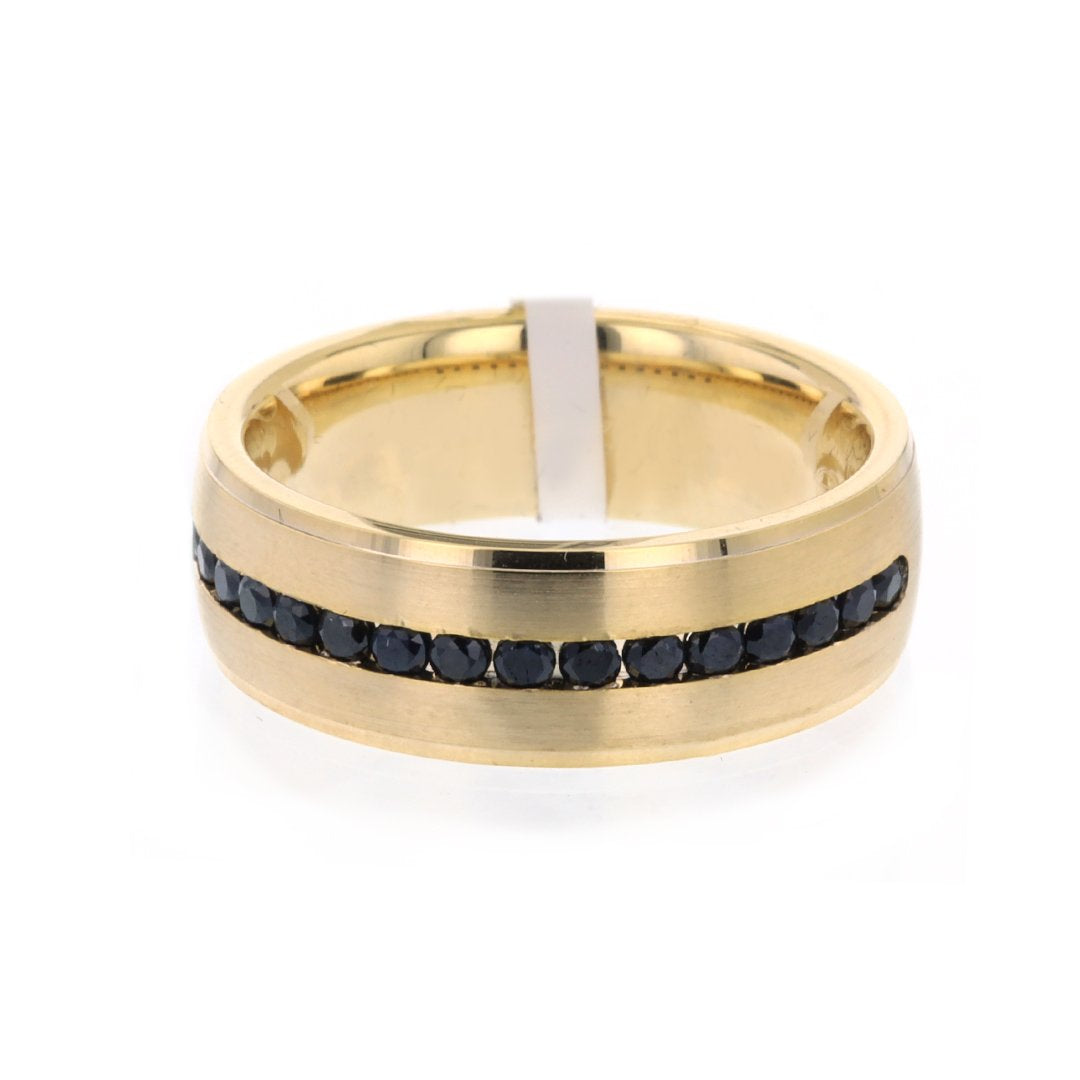 7.5MM 0.48 ctw Black Diamond Band
