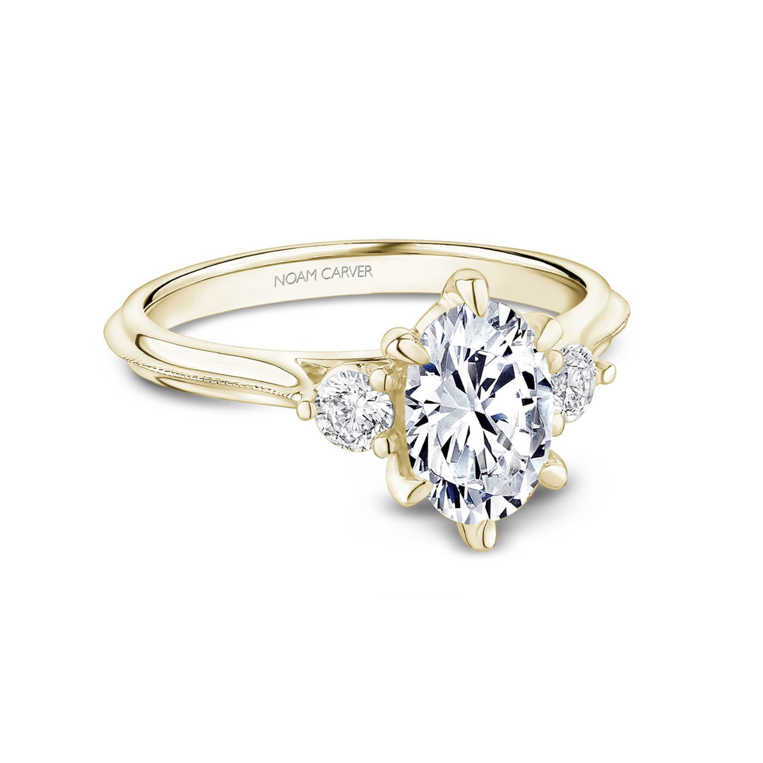 ctw Diamond Three-Stone Engagement Ring Continental Diamond