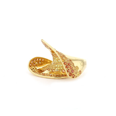 Sapphire Sculptural Ring