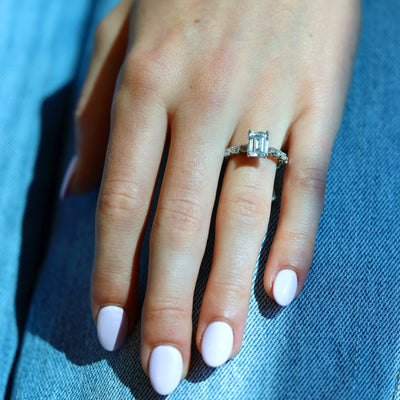0.90 ctw Diamond Solitaire Engagement Ring