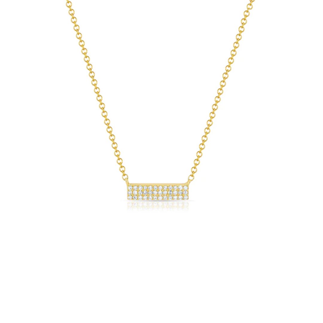 0.09ctw Diamond Mini Bar Necklace
