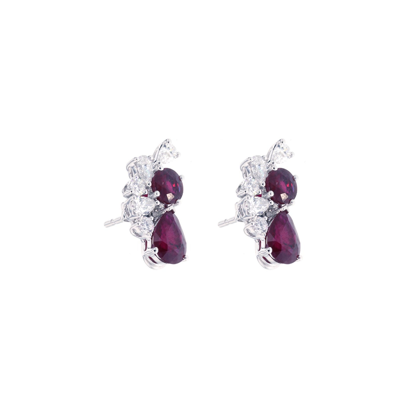 Ruby & Diamond Earrings