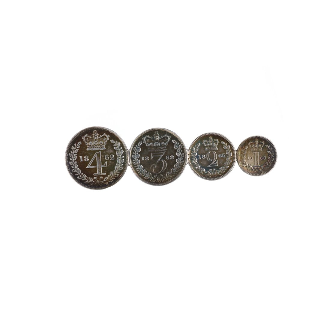 Silver Coin Pin