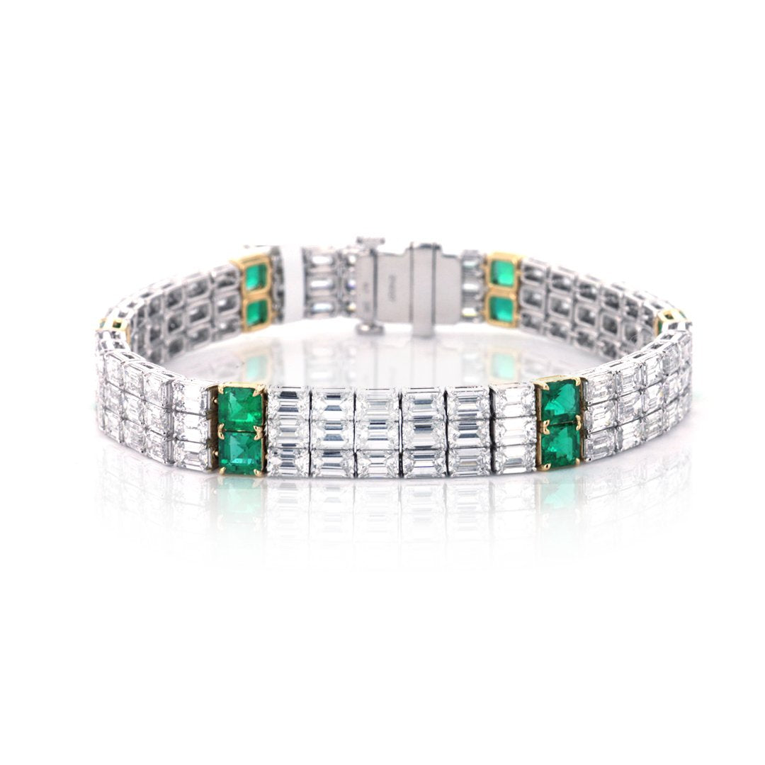 Emerald & Diamond Bracelet