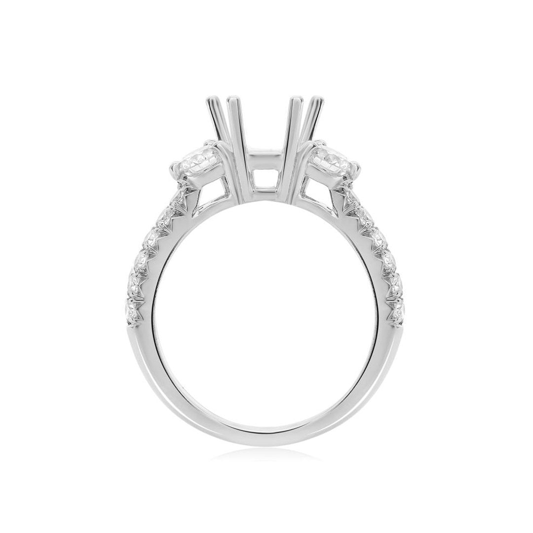 0.68 ctw Diamond Three-Stone Engagement Ring
