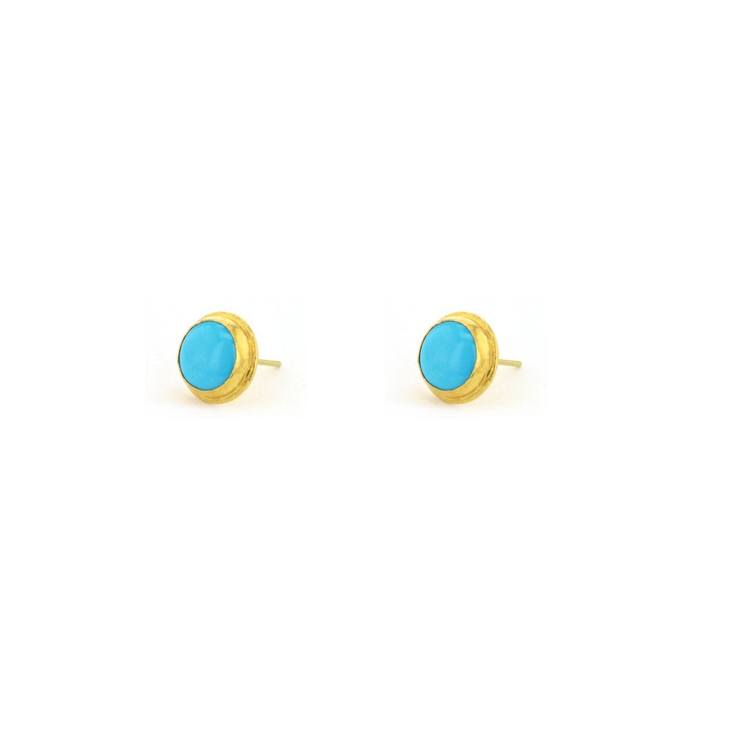 Turquoise Bezel Earrings